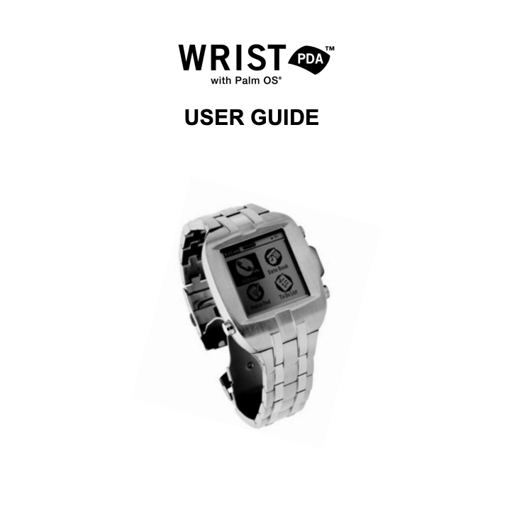 User Manual for Pre-Abacus WristPDA